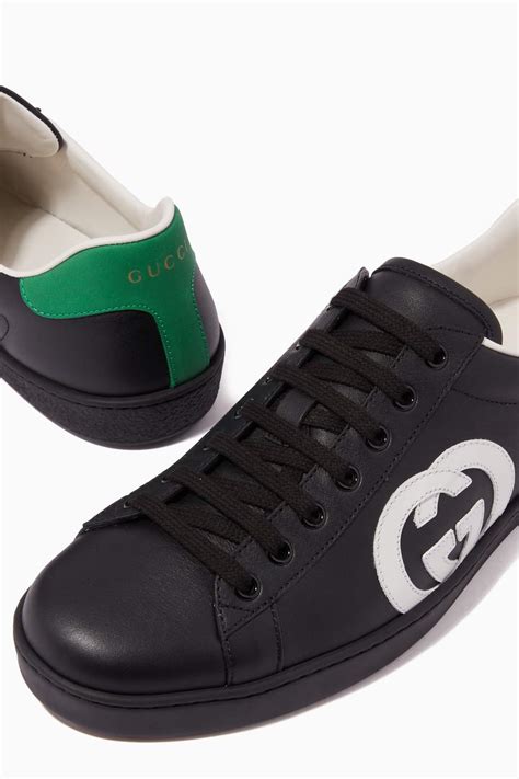 black gucci ace sneakers replica|gucci ace sneakers interlocking g.